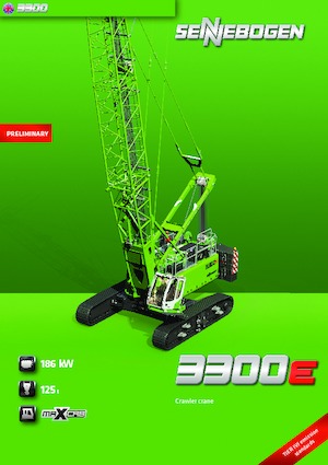 Верижни кранове - решетъчна стрела Sennebogen 3300