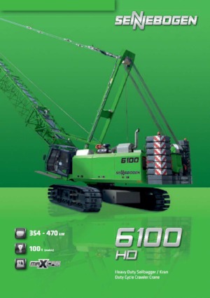 Верижни кранове - решетъчна стрела Sennebogen 6100 HD