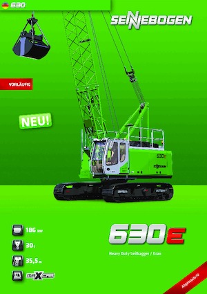 Верижни кранове - решетъчна стрела Sennebogen 630 HD 