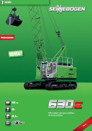 Верижни кранове - решетъчна стрела Sennebogen 630 HD 