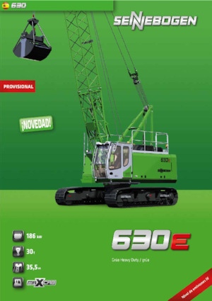 Верижни кранове - решетъчна стрела Sennebogen 630E