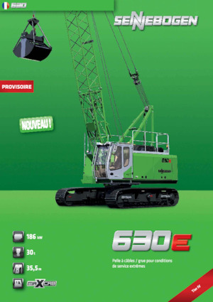 Верижни кранове - решетъчна стрела Sennebogen 630E