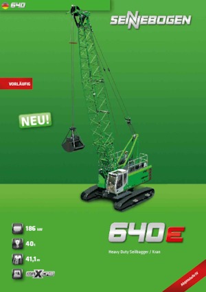 Верижни кранове - решетъчна стрела Sennebogen 640 HD