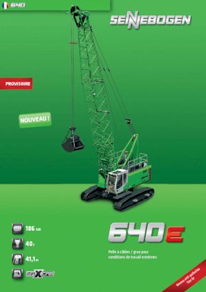 Верижни кранове - решетъчна стрела Sennebogen 640 HD