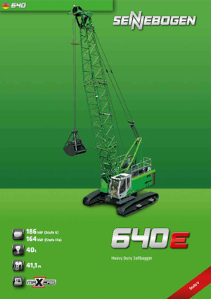Верижни кранове - решетъчна стрела Sennebogen 640E