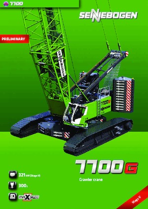Верижни кранове - решетъчна стрела Sennebogen 7700G