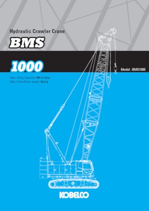 Верижни кранове - решетъчна стрела Kobelco BMS1000