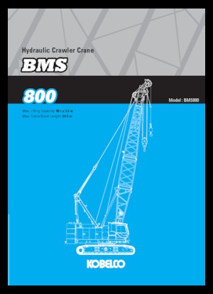Верижни кранове - решетъчна стрела Kobelco BMS800
