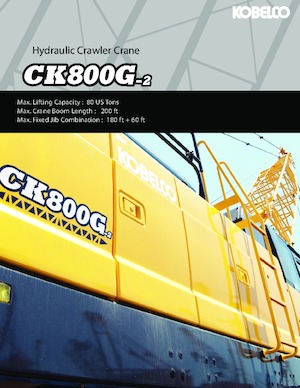 Верижни кранове - решетъчна стрела Kobelco CK800G-2
