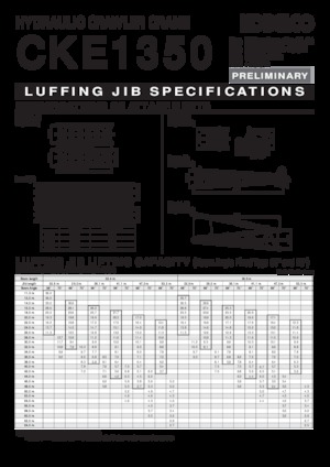 Верижни кранове - решетъчна стрела Kobelco CKE 1350