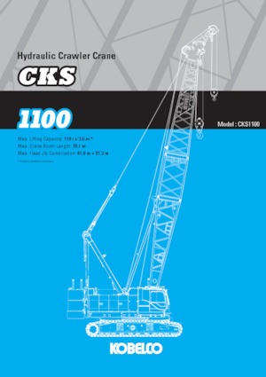 Верижни кранове - решетъчна стрела Kobelco CKS1100