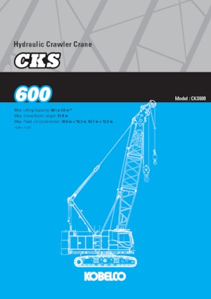 Верижни кранове - решетъчна стрела Kobelco CKS600