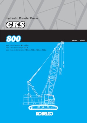 Верижни кранове - решетъчна стрела Kobelco CKS800