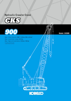 Верижни кранове - решетъчна стрела Kobelco CKS900