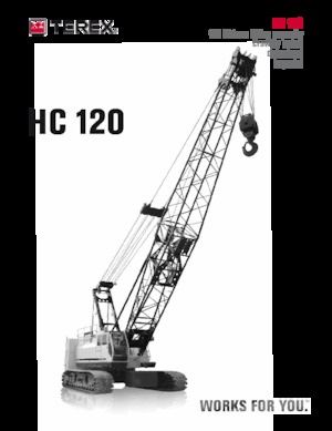 Верижни кранове - решетъчна стрела TEREX CRANES HC 120