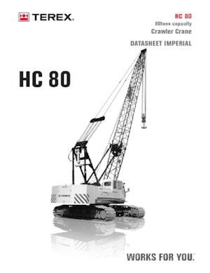 Верижни кранове - решетъчна стрела TEREX CRANES HC 80