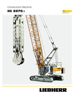 Верижни кранове - решетъчна стрела Liebherr HS 8070.1