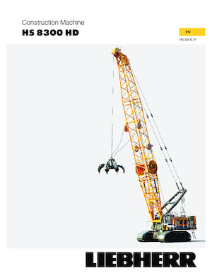 Верижни кранове - решетъчна стрела Liebherr HS 8300.1