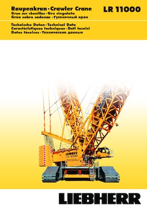 Верижни кранове - решетъчна стрела Liebherr LR 11000