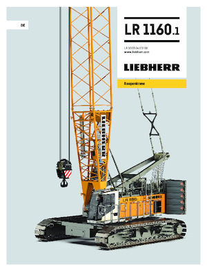 Верижни кранове - решетъчна стрела Liebherr LR 1160.1