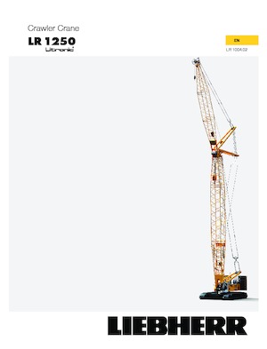 Верижни кранове - решетъчна стрела Liebherr LR 1250