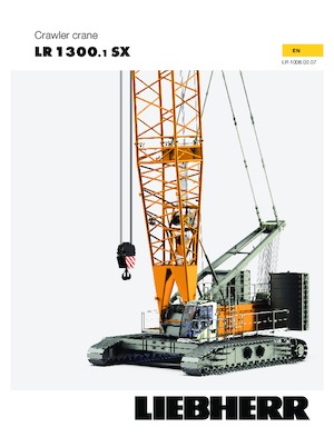 Верижни кранове - решетъчна стрела Liebherr LR 1300.1 SX 