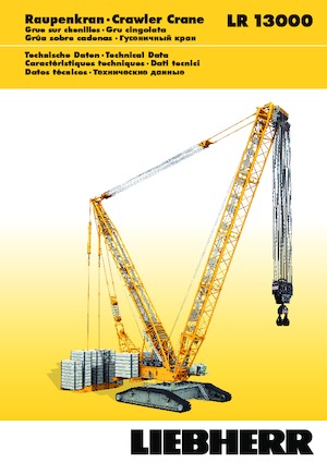 Верижни кранове - решетъчна стрела Liebherr LR 13000
