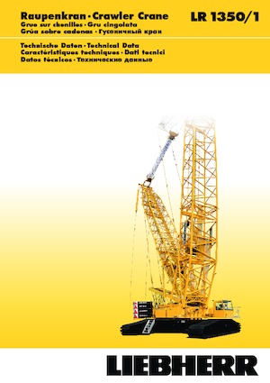 Верижни кранове - решетъчна стрела Liebherr LR 1350/1