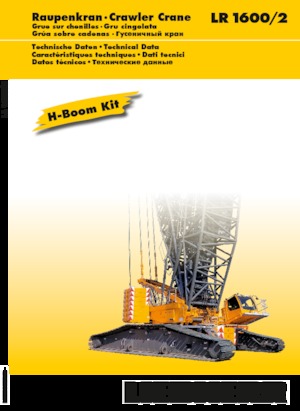 Верижни кранове - решетъчна стрела Liebherr LR 1600/2