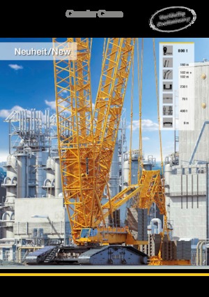 Верижни кранове - решетъчна стрела Liebherr LR 1800-1.0