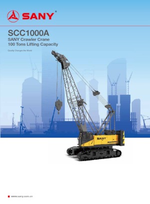 Верижни кранове - решетъчна стрела Sany SCC1000A