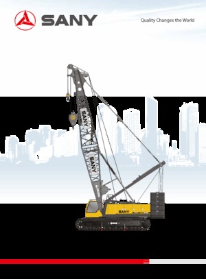 Верижни кранове - решетъчна стрела Sany SCC1800