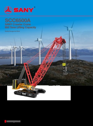 Верижни кранове - решетъчна стрела Sany SCC6500A