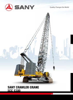 Верижни кранове - решетъчна стрела Sany SCC8300