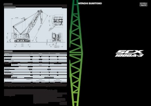 Верижни кранове - решетъчна стрела Hitachi Sumitomo SCX1000A-3