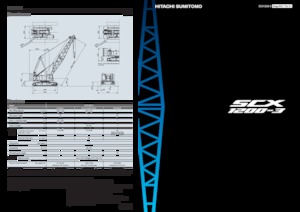 Верижни кранове - решетъчна стрела Hitachi Sumitomo SCX1200-3