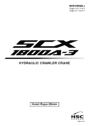 Верижни кранове - решетъчна стрела Hitachi Sumitomo SCX1800A-3