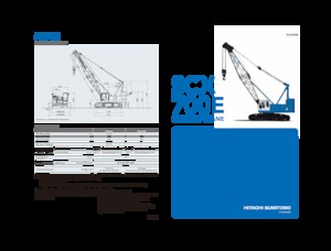 Верижни кранове - решетъчна стрела Hitachi Sumitomo SCX700E