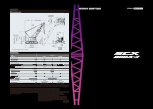 Верижни кранове - решетъчна стрела Hitachi Sumitomo SCX800A-3