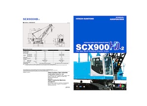 Верижни кранове - решетъчна стрела Hitachi Sumitomo SCX900HD-2