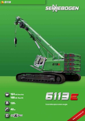 Верижни кранове - телескопична стрела Sennebogen 6113 R