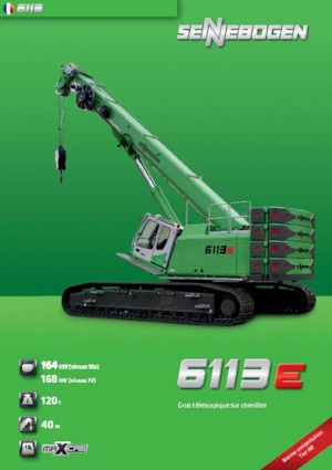 Верижни кранове - телескопична стрела Sennebogen 6113 R