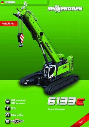Верижни кранове - телескопична стрела Sennebogen 6133 E