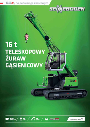 Верижни кранове - телескопична стрела Sennebogen 613E