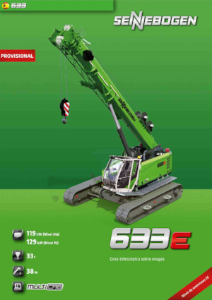 Верижни кранове - телескопична стрела Sennebogen 633E