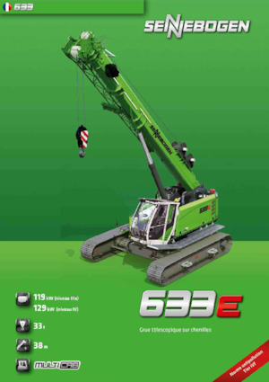 Верижни кранове - телескопична стрела Sennebogen 633E