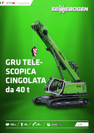 Верижни кранове - телескопична стрела Sennebogen 643E