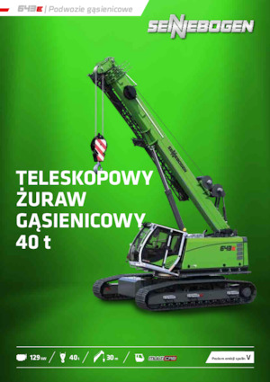 Верижни кранове - телескопична стрела Sennebogen 643E