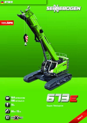 Верижни кранове - телескопична стрела Sennebogen 673 R