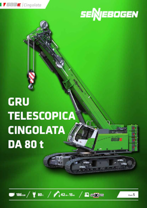 Верижни кранове - телескопична стрела Sennebogen 683E